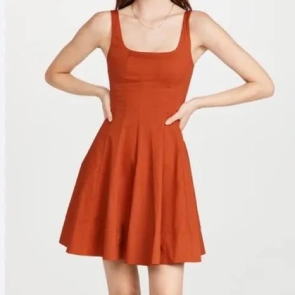 Staud Wells Burnt Orange Rust Dress size 4